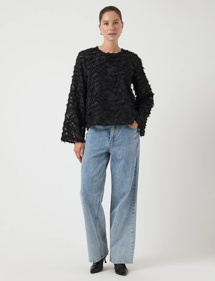 YAS - YASPARIA LS TOP S. NOOS - langärmelige blusen - black - 5