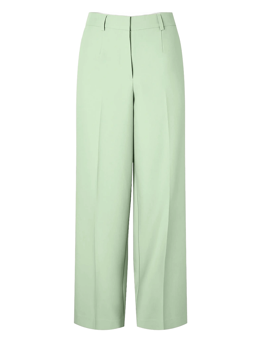 YAS - YASMIDNIGHT WIDE MW PANT - SHOW - hosen mit weitem bein - ambrosia - 0