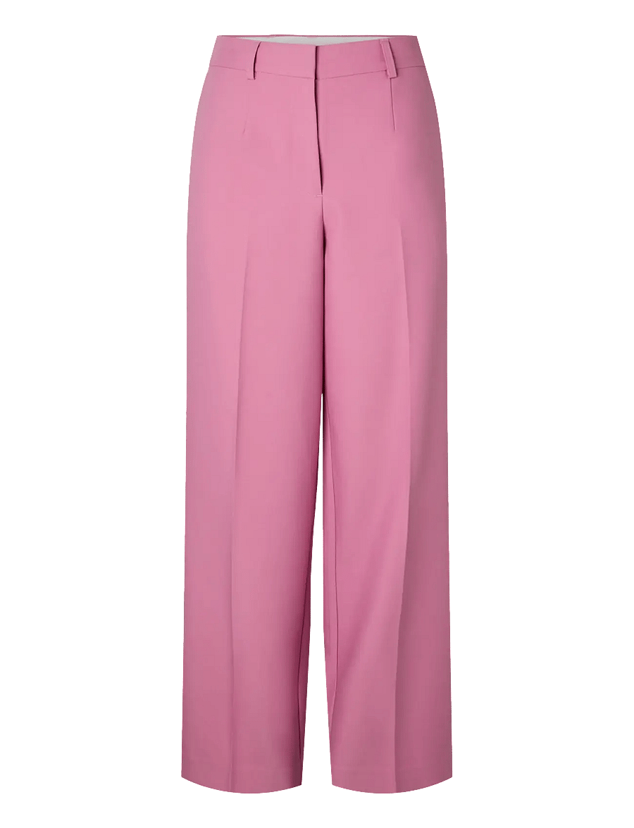 YAS - YASMIDNIGHT WIDE MW PANT - SHOW - hosen mit weitem bein - orchid smoke - 1