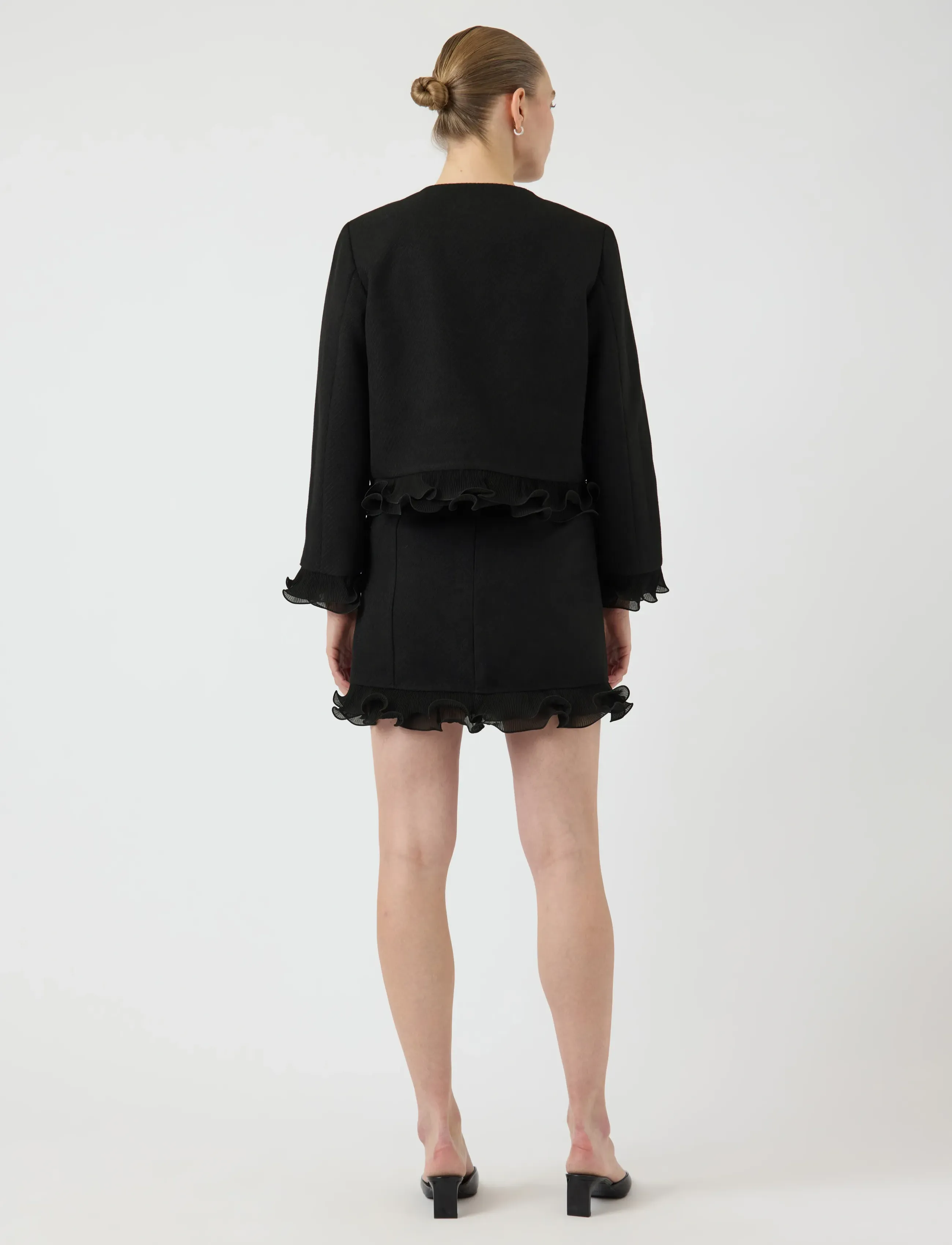YAS - YASFRINO HW SHORT SKIRT - korte nederdele - black - 3