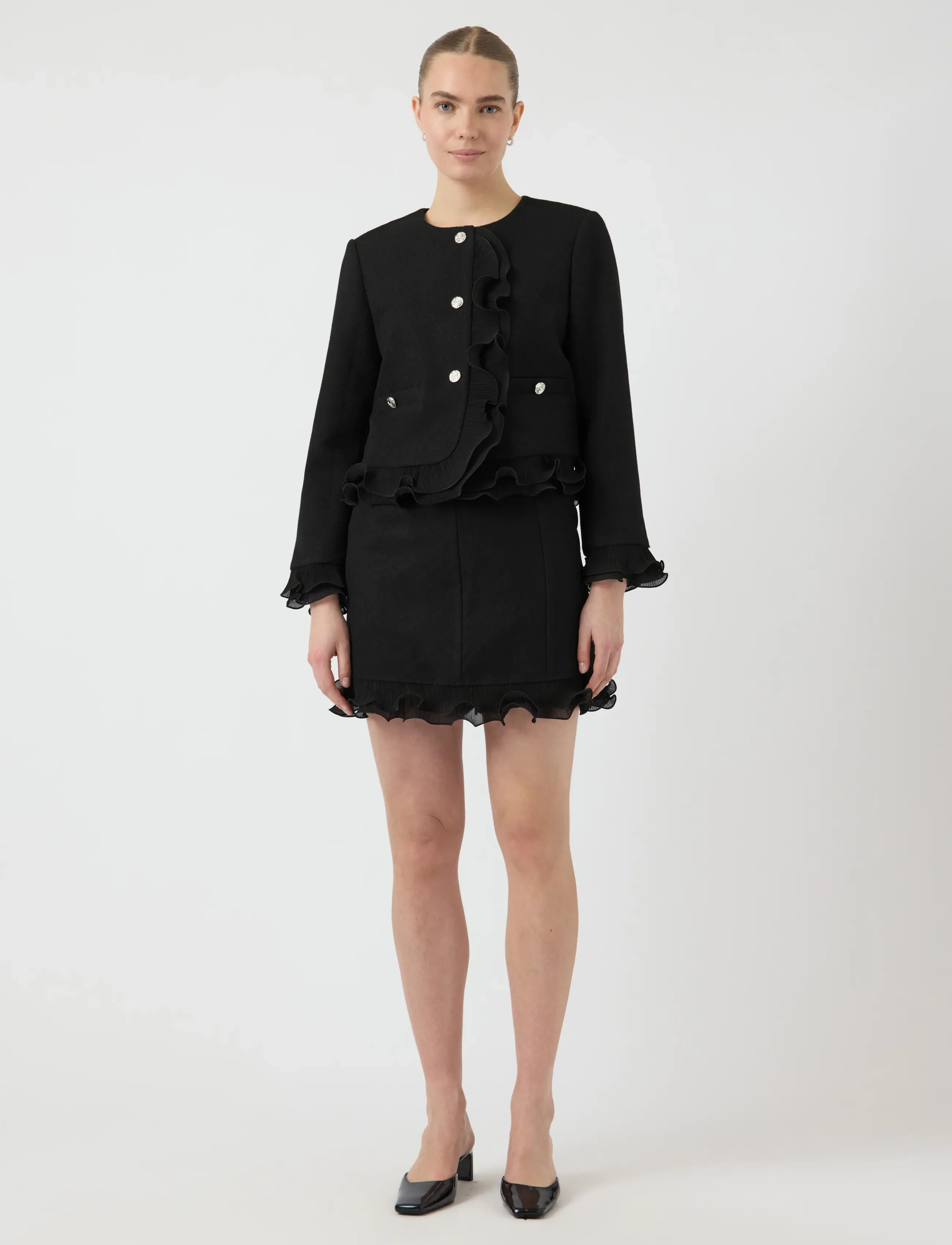 YAS - YASFRINO HW SHORT SKIRT - korte nederdele - black - 4