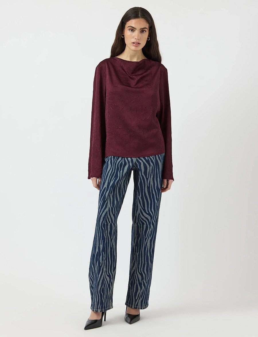 YAS - YASNIMBO LS TOP S. - blouses à manches longues - port royale - 4