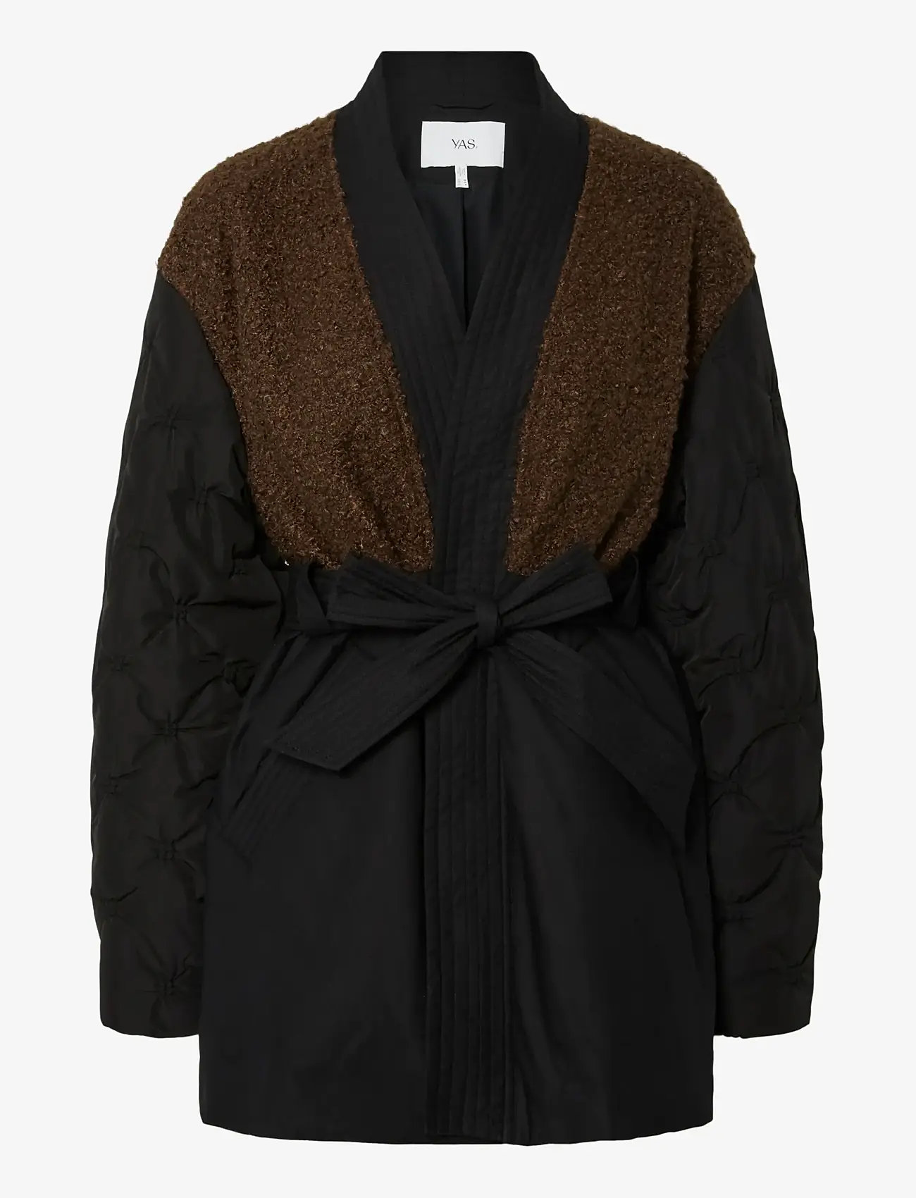 YAS - YASMEDISO LS QUILTED JACKET S. - spring jackets - black - 1