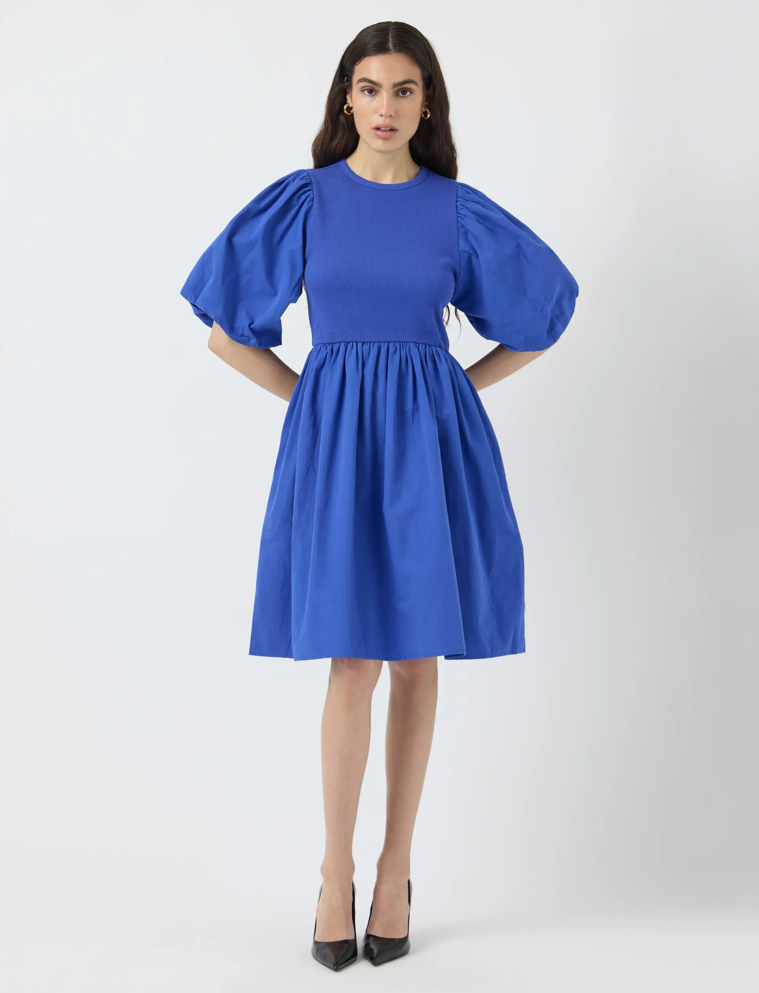 YAS - YASMIRI 2/4 DRESS - EX - sukienki letnie - dazzling blue - 4