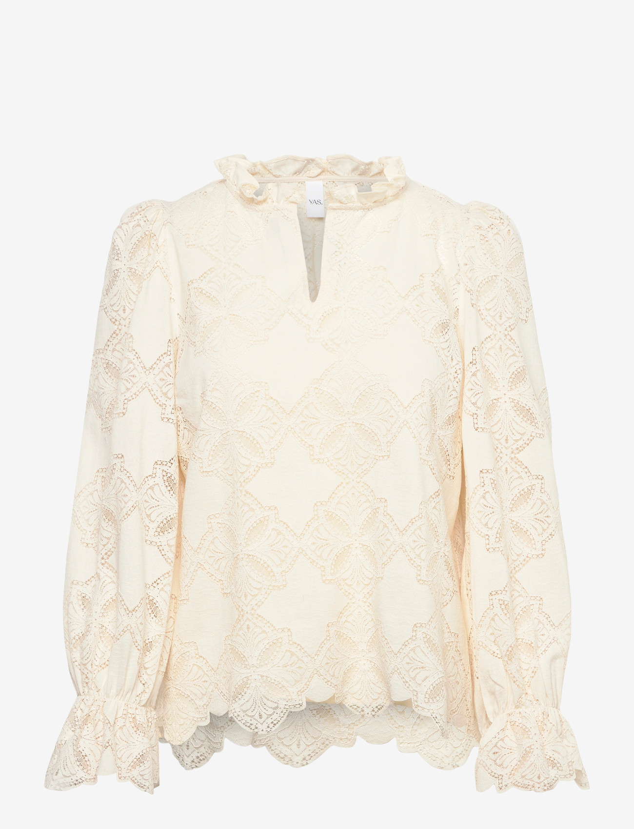 YAS - YASSELMI LS TOP NOOS - long sleeved blouses - birch - 0