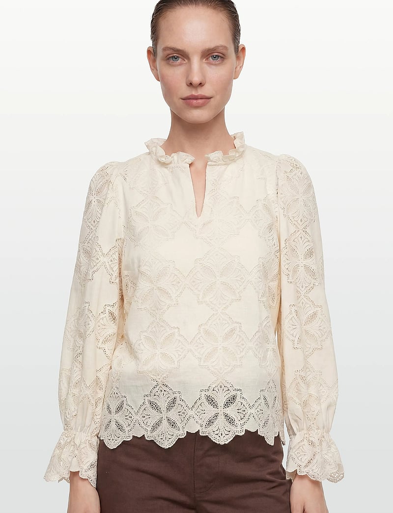 YAS - YASSELMI LS TOP NOOS - langærmede bluser - birch - 3