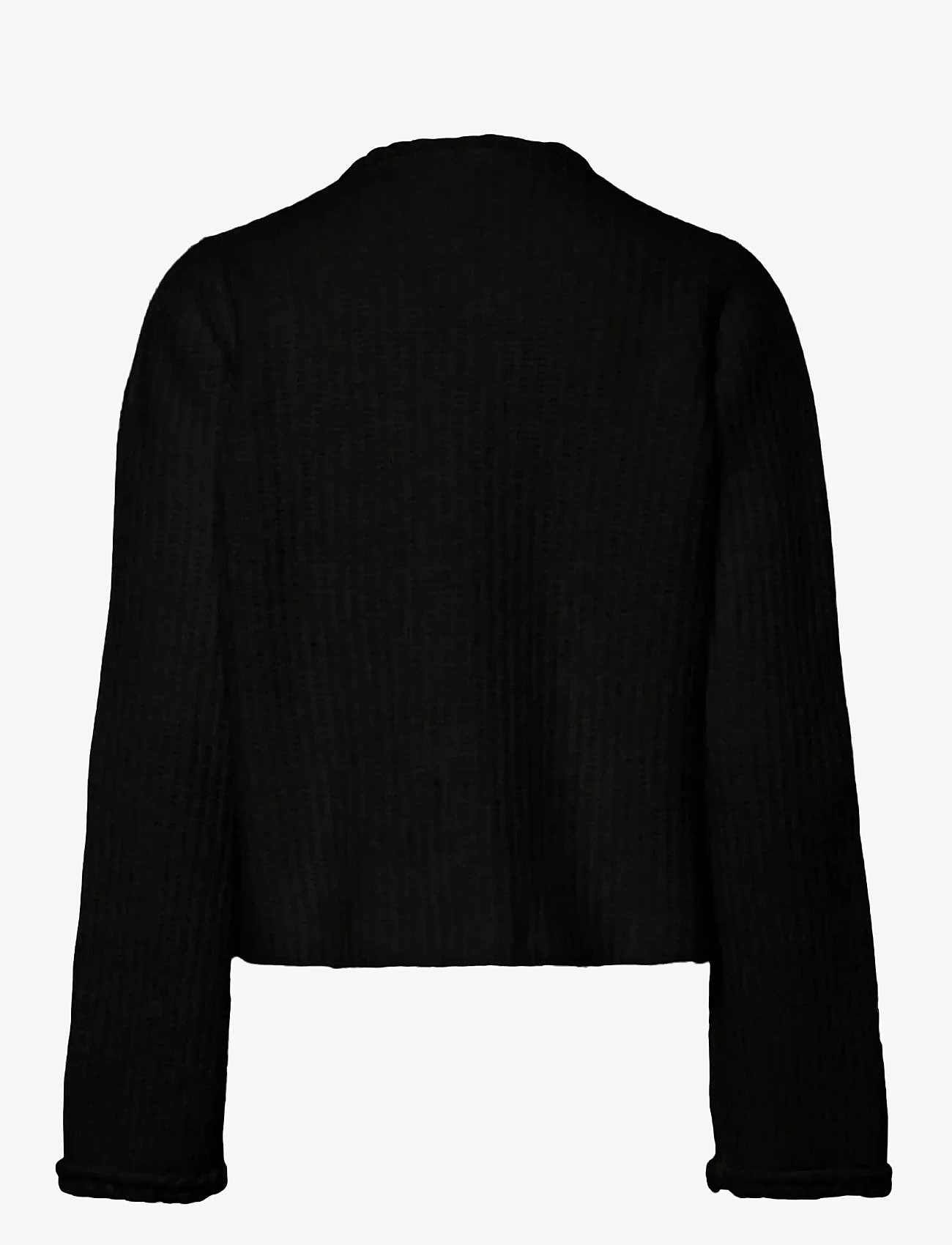 YAS - YASEMILIE LS KNIT CARDIGAN - stickade tröjor - black - 1