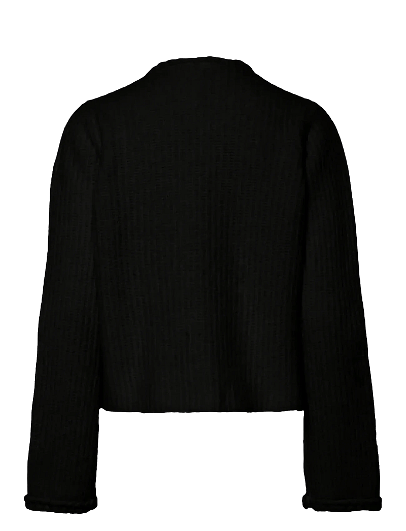 YAS - YASEMILIE LS KNIT CARDIGAN - stickade tröjor - black - 1