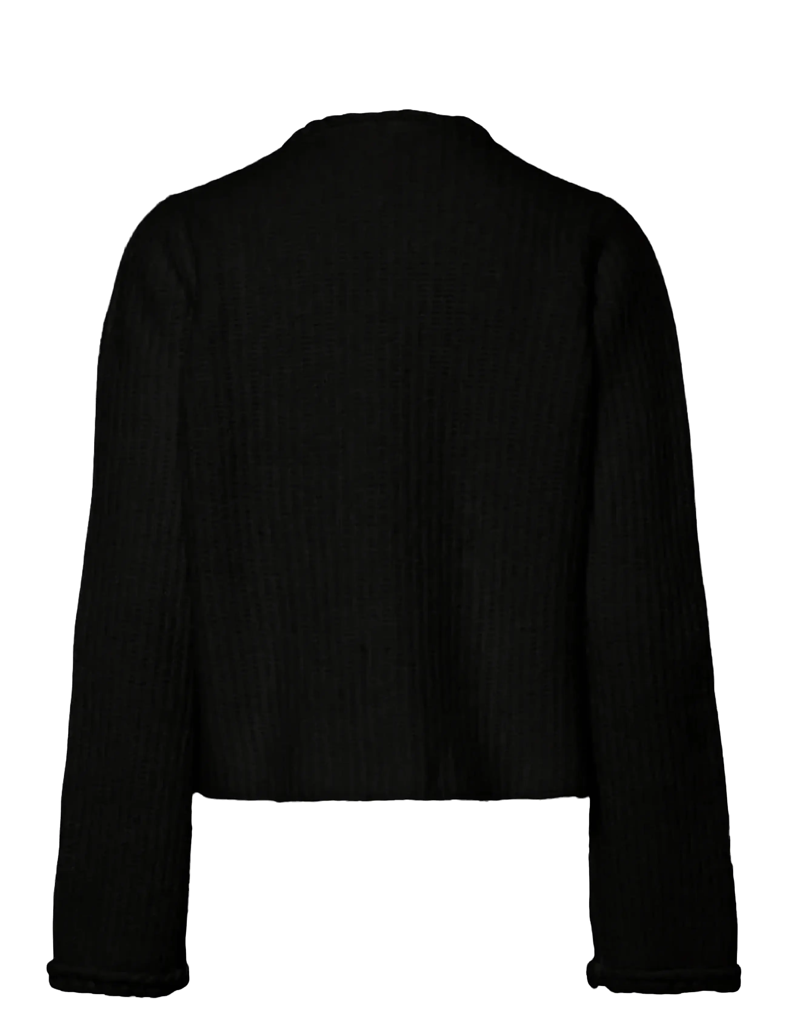 YAS - YASEMILIE LS KNIT CARDIGAN - striktrøjer - black - 1
