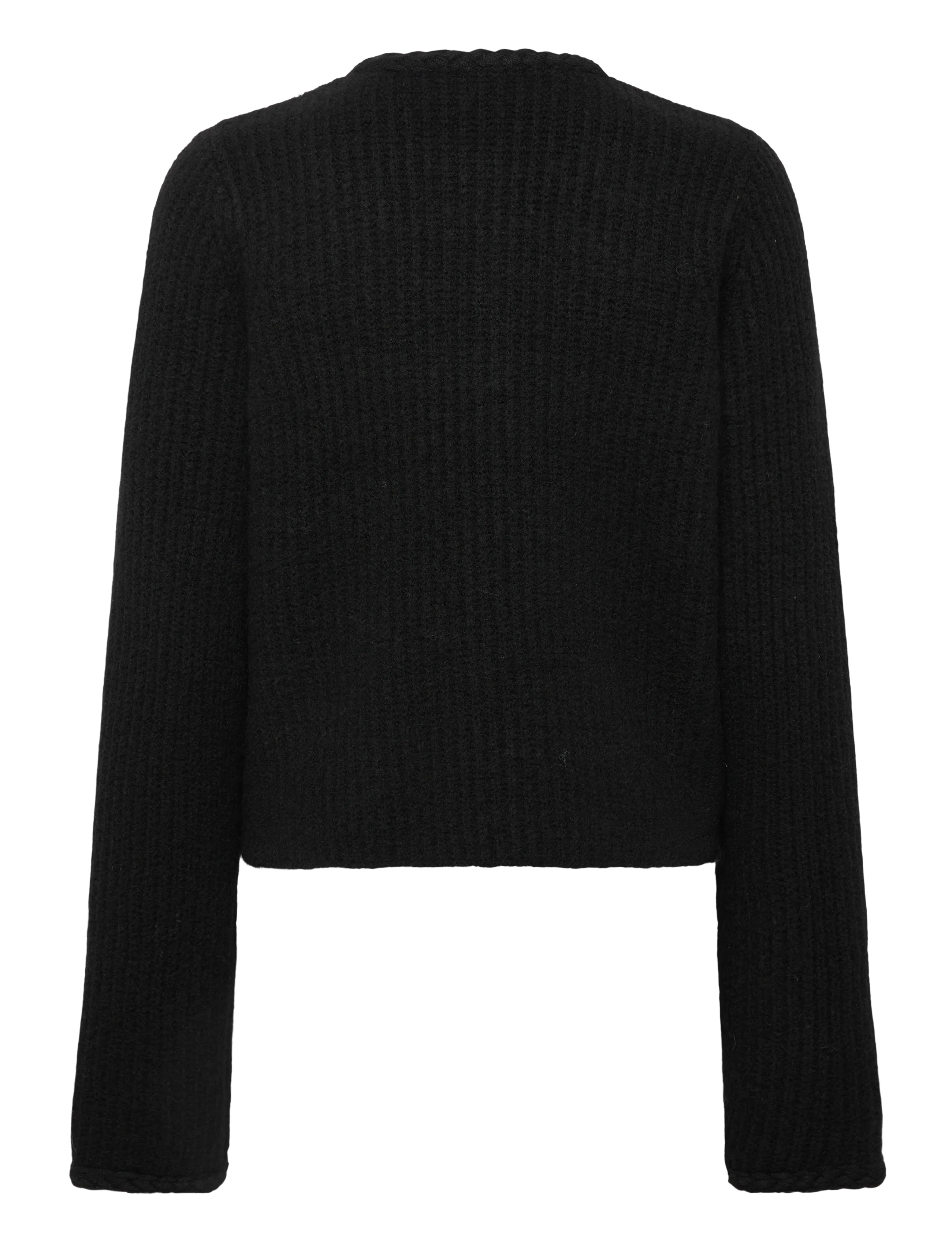 YAS - YASEMILIE LS KNIT CARDIGAN - pullover - black - 1