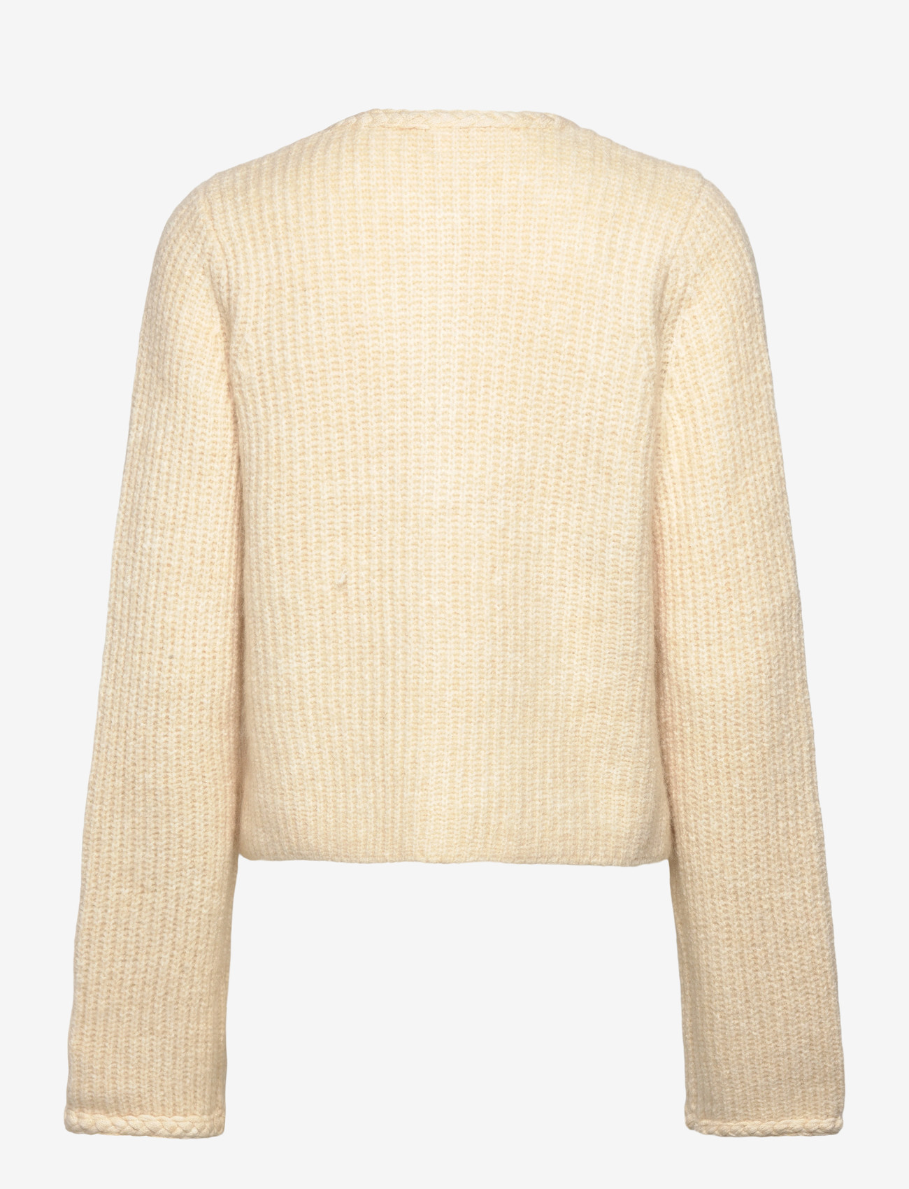 YAS - YASEMILIE LS KNIT CARDIGAN - striktrøjer - sandshell - 1