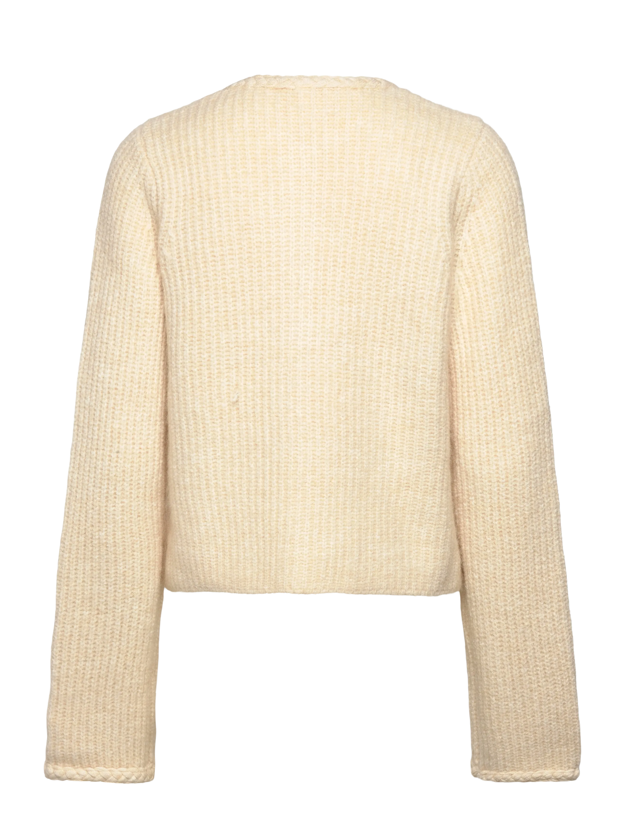 YAS - YASEMILIE LS KNIT CARDIGAN - striktrøjer - sandshell - 1
