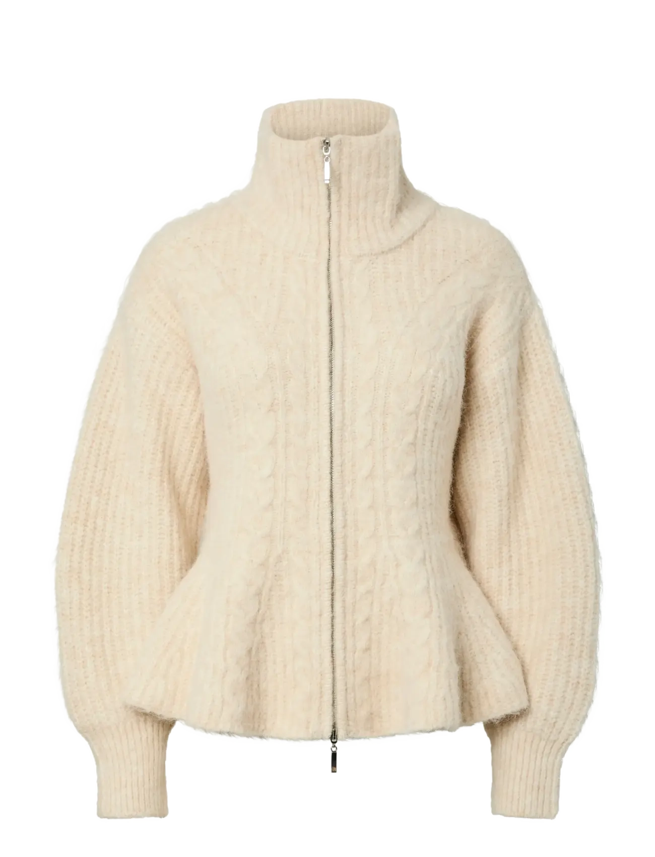 YAS YASZIRA LS KNIT CARDIGAN - Inspiration - BIRCH / cream