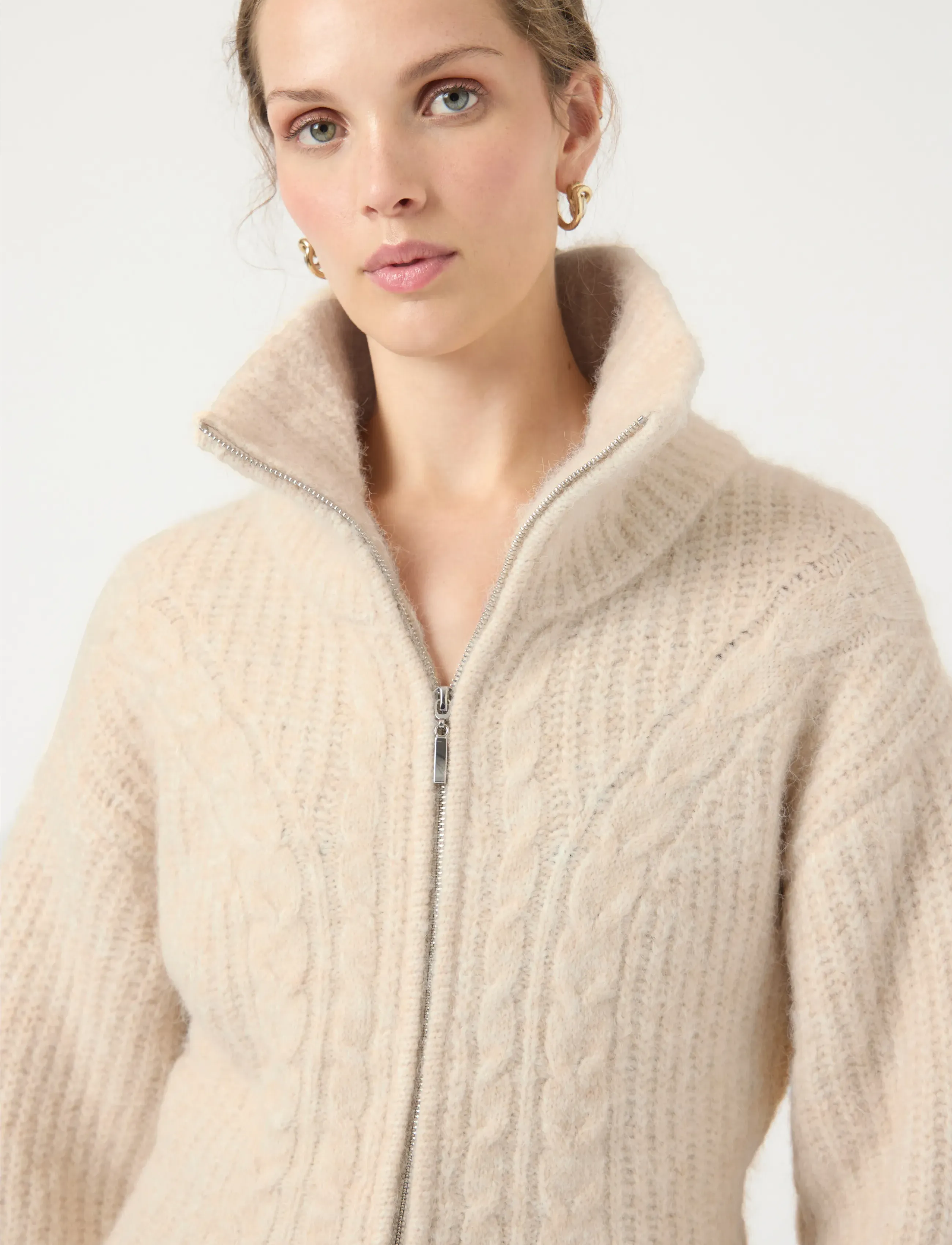 YAS - YASZIRA LS KNIT CARDIGAN - birch - 4