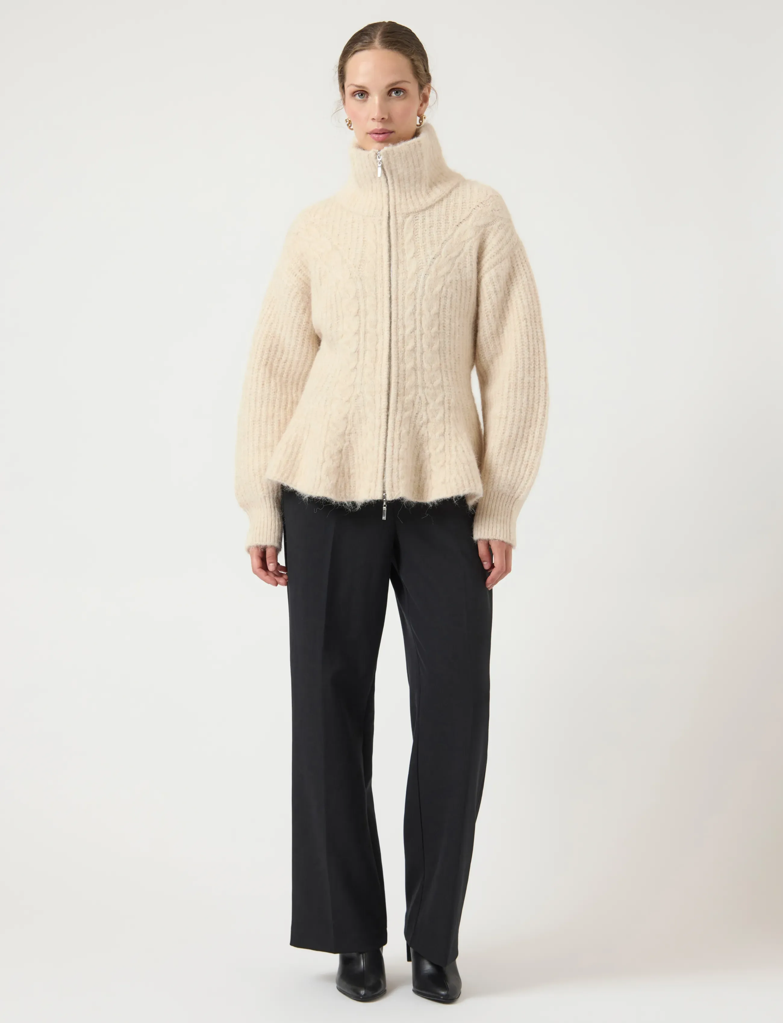 YAS - YASZIRA LS KNIT CARDIGAN - birch - 5