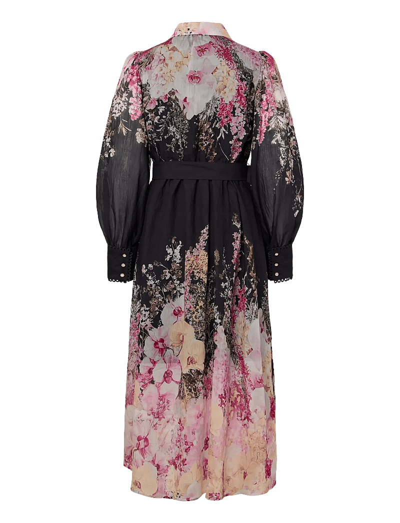 YAS - YASROMANTICA LS LONG DRESS - SHOW - hemdkleider - black - 2