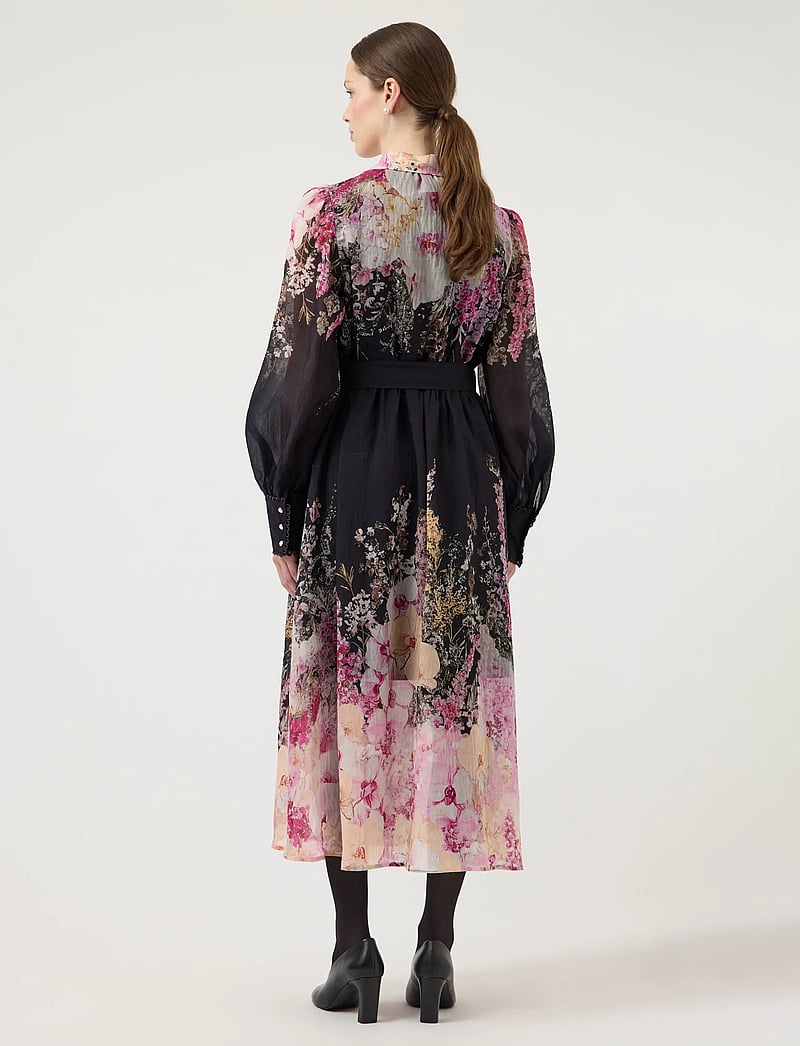 YAS - YASROMANTICA LS LONG DRESS - SHOW - hemdkleider - black - 3