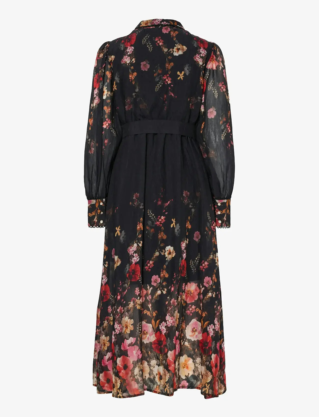 YAS - YASROMANTICA LS LONG DRESS - SHOW - särkkleidid - black - 2