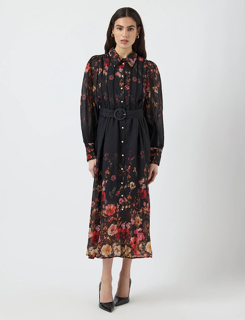 YAS - YASROMANTICA LS LONG DRESS - SHOW - särkkleidid - black - 0