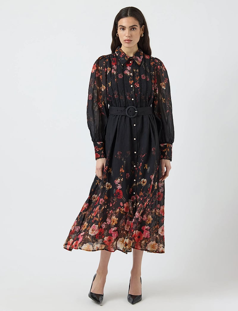 YAS - YASROMANTICA LS LONG DRESS - SHOW - särkkleidid - black - 4