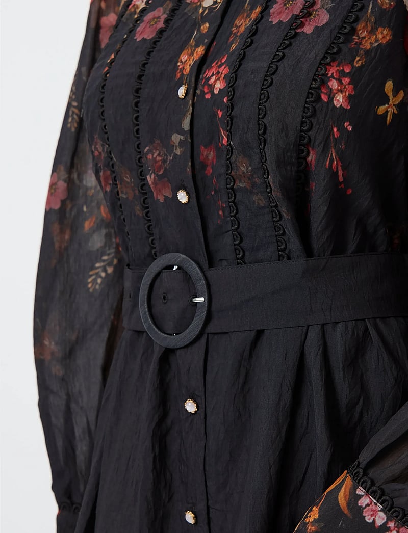 YAS - YASROMANTICA LS LONG DRESS - SHOW - särkkleidid - black - 5