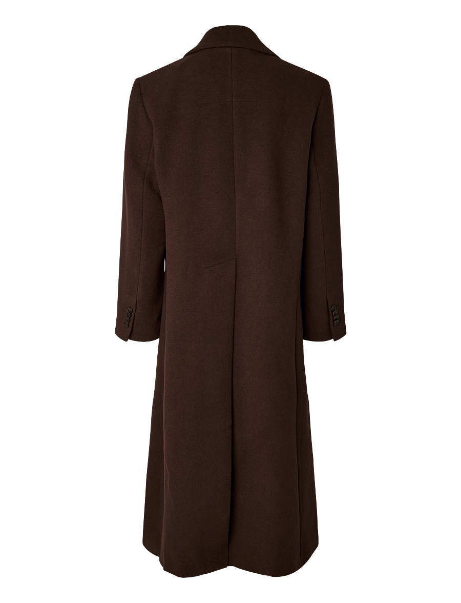YAS - YASROYLA LS WOOL BLEND LONG COAT S. NOOS - winterjacken - coffee bean - 1