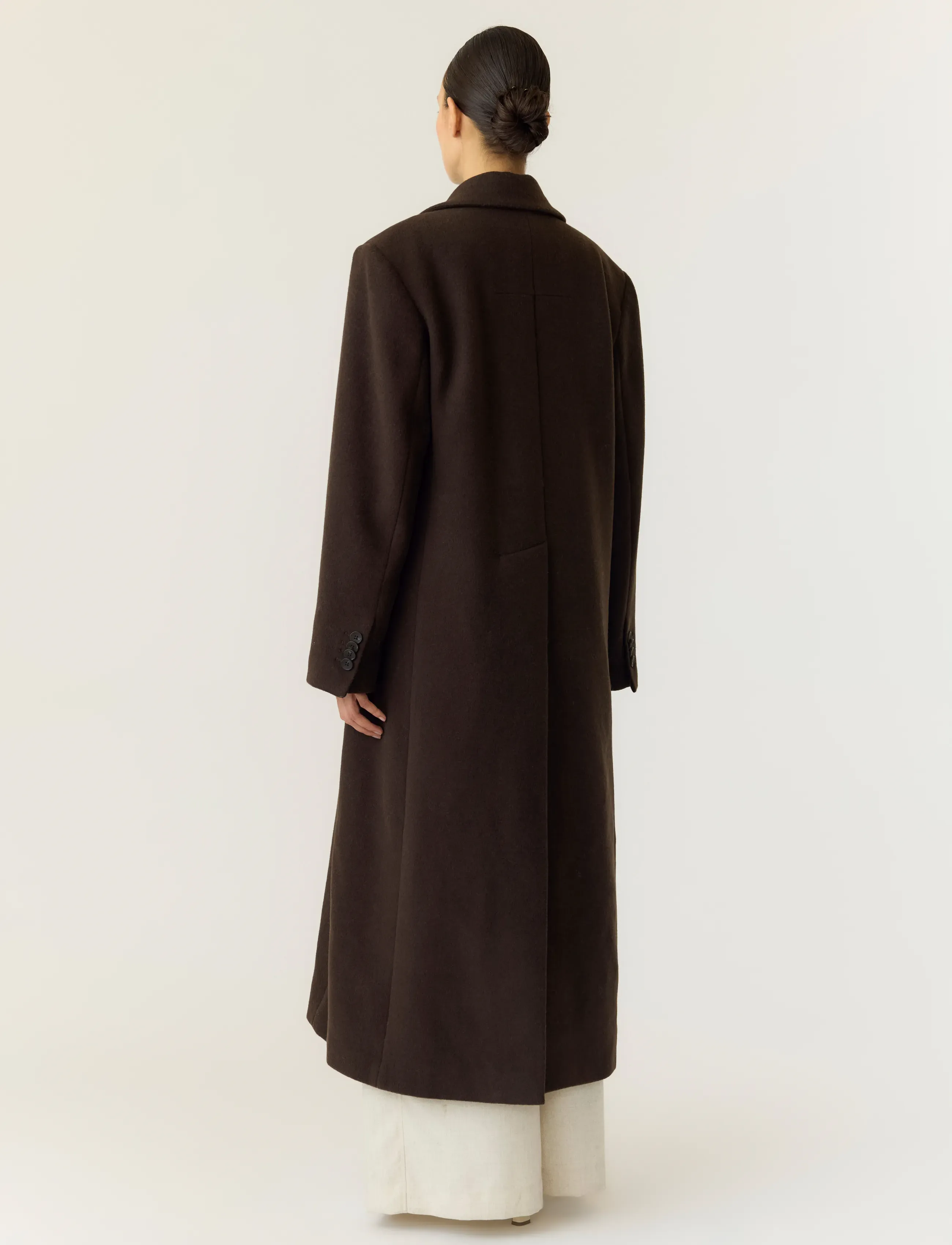 YAS Yasroyla Ls Wool Blend Long Coat S. Noos kappor & rockar dam – bild 2