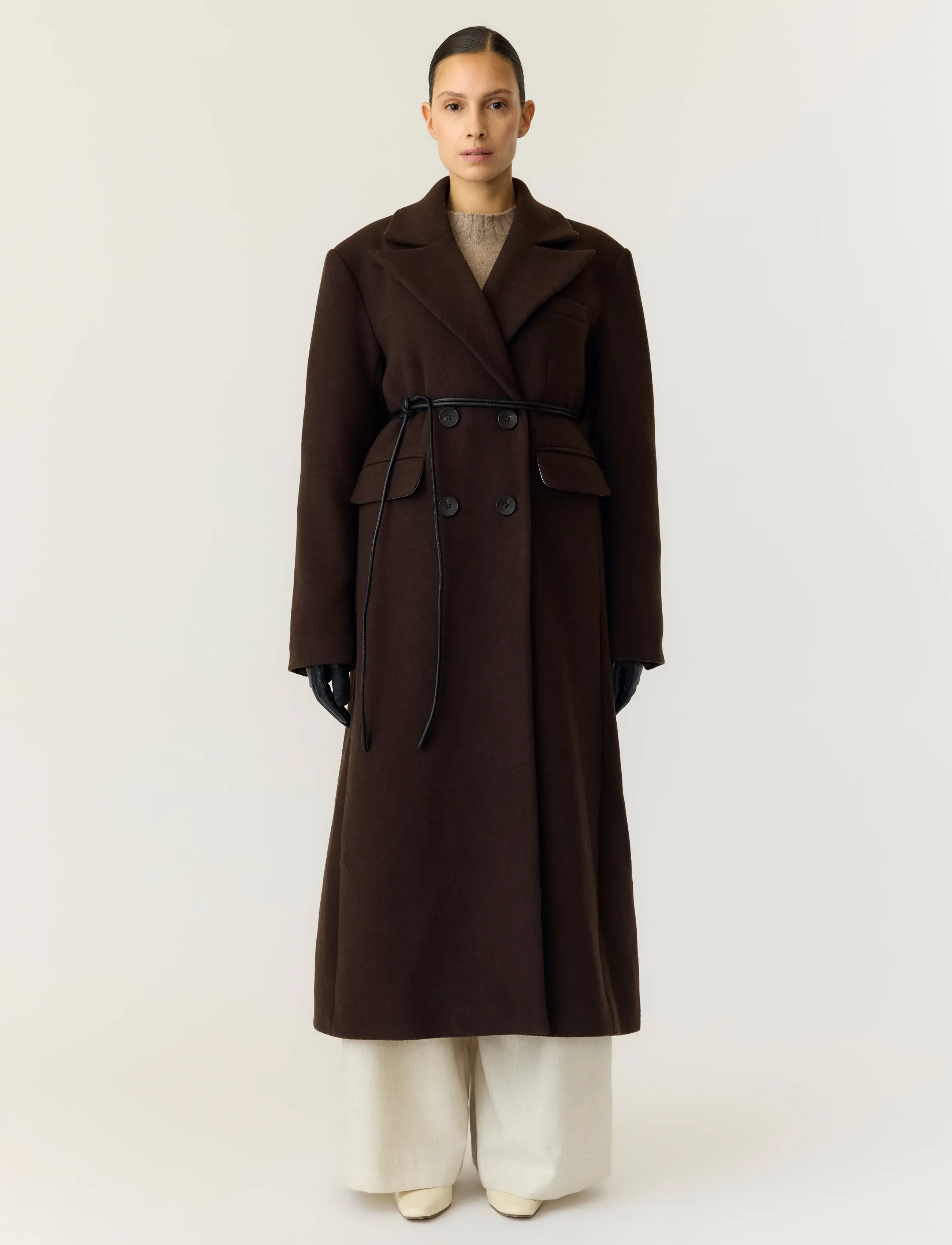 YAS Yasroyla Ls Wool Blend Long Coat S. Noos kappor & rockar dam – bild 6