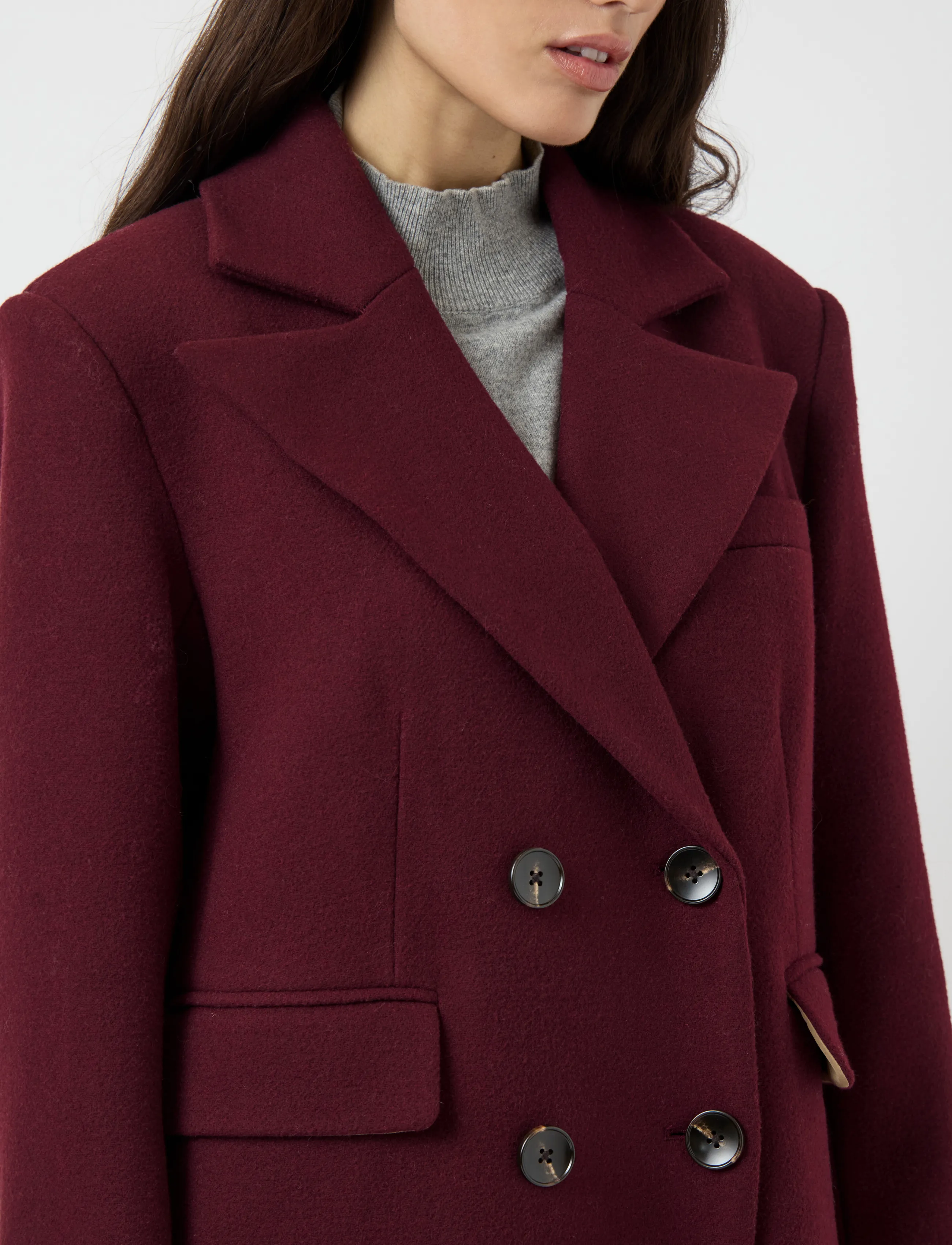 YAS - YASROYLA LS WOOL BLEND LONG COAT S. NOOS - winterjacken - port royale - 5
