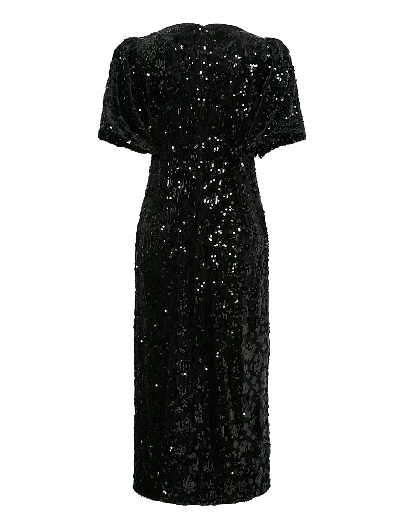 YAS - YASSOFIE 2/4 SEQUIN MIDI DRESS - SHOW - paillettenkleider - black - 2