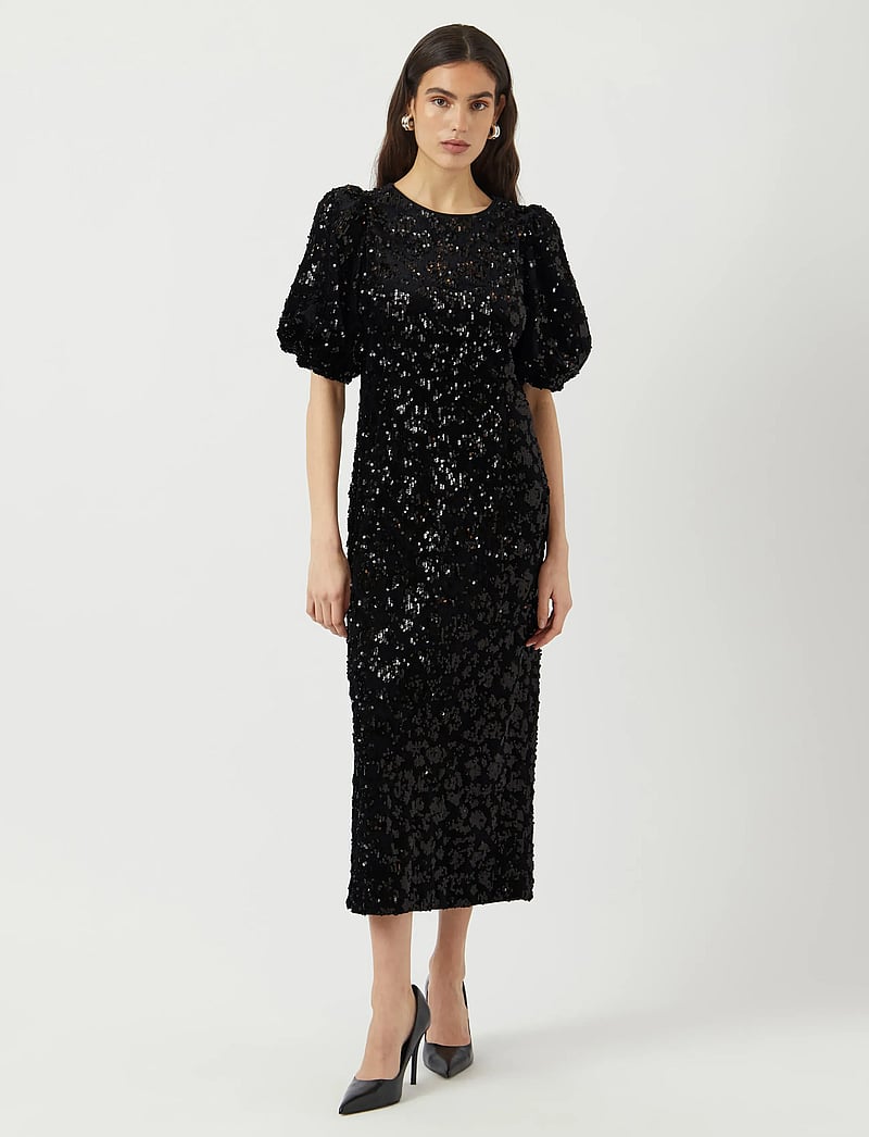 YAS - YASSOFIE 2/4 SEQUIN MIDI DRESS - SHOW - paillettenkleider - black - 0