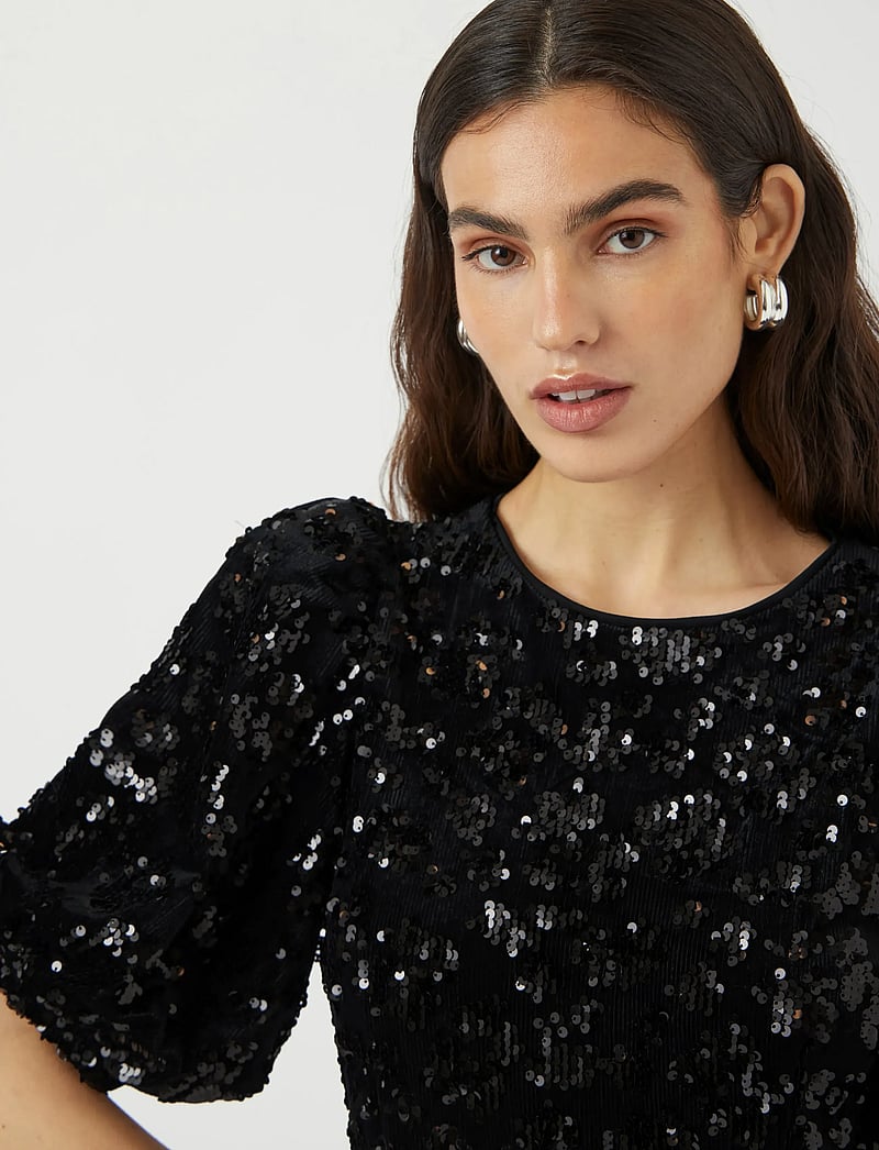 YAS - YASSOFIE 2/4 SEQUIN MIDI DRESS - SHOW - paillettenkleider - black - 5