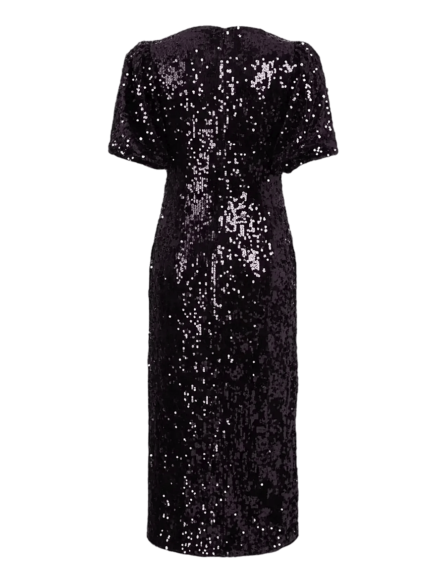 YAS - YASSOFIE 2/4 SEQUIN MIDI DRESS S. NOOS - pailletkjoler - shadow purple - 2