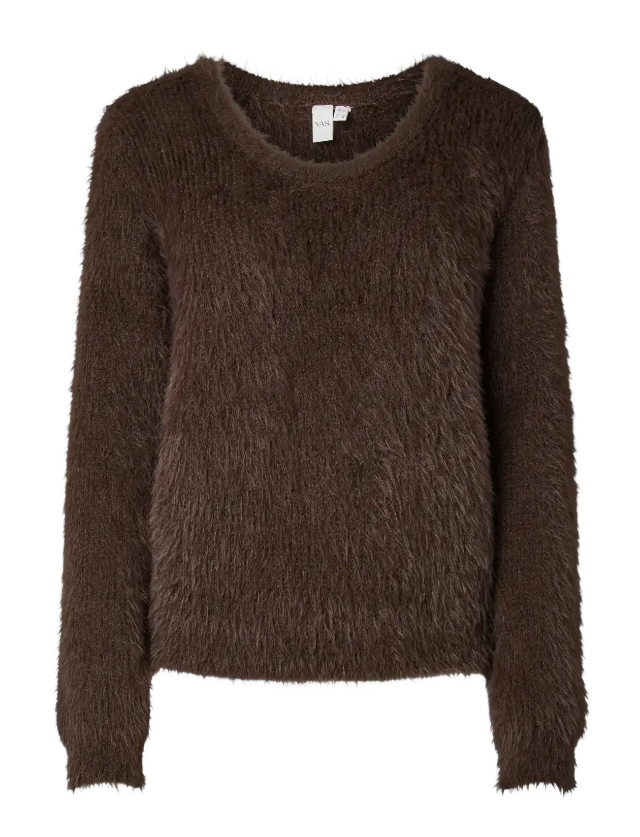 YAS Yaslava Ls Knit Pullover, XS, Brown, Strik > Trøjer, Dame