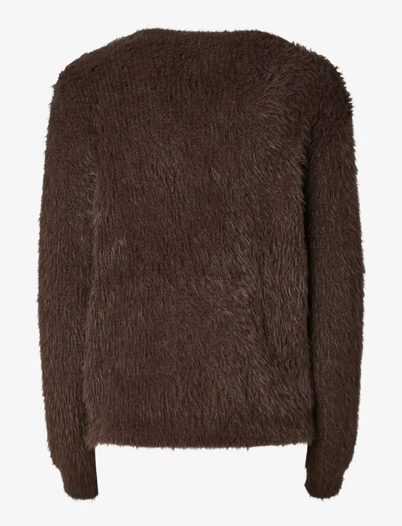 YAS - YASLAVA LS KNIT PULLOVER - trøjer - hot fudge - 1