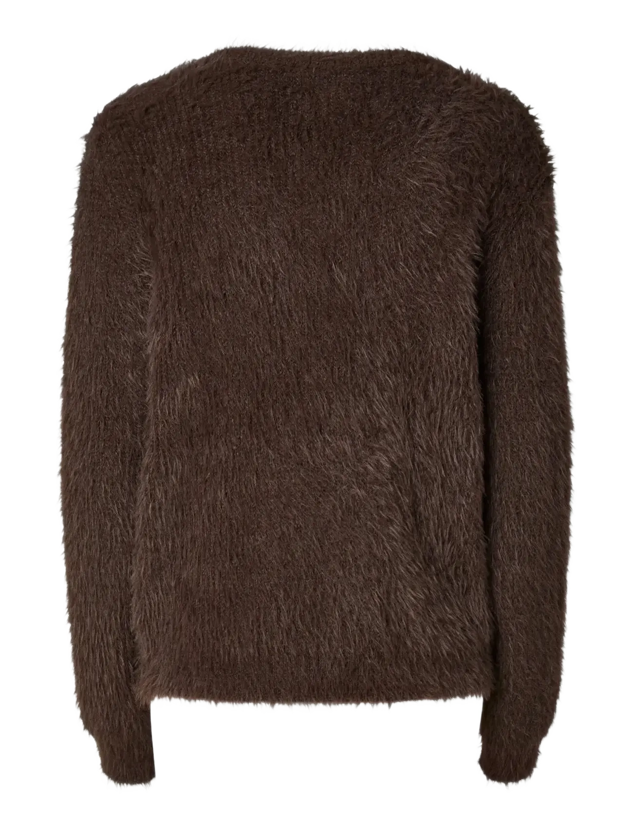 YAS - YASLAVA LS KNIT PULLOVER - trøjer - hot fudge - 1