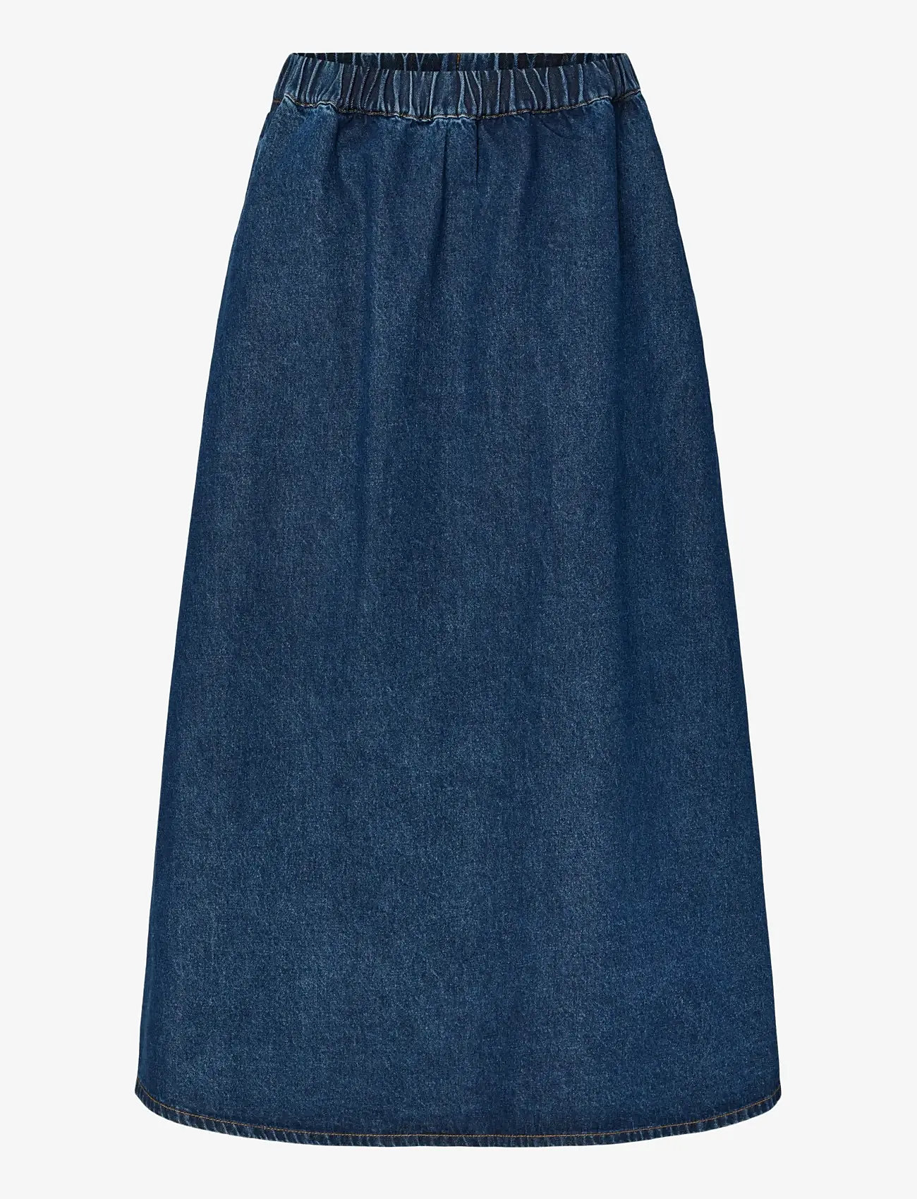 YAS - YASCOTMA HW LONG DENIM SKIRT S. - D2D - farkkuhameet - medium blue denim - 1