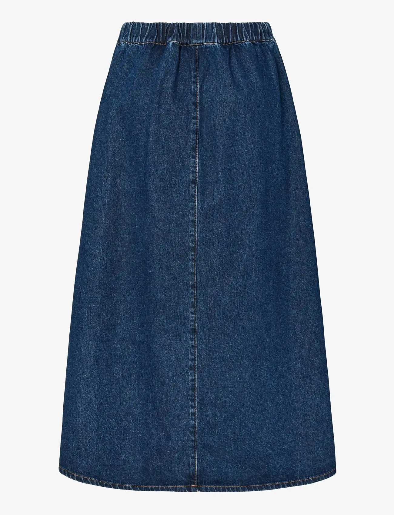 YAS - YASCOTMA HW LONG DENIM SKIRT S. - D2D - farkkuhameet - medium blue denim - 2