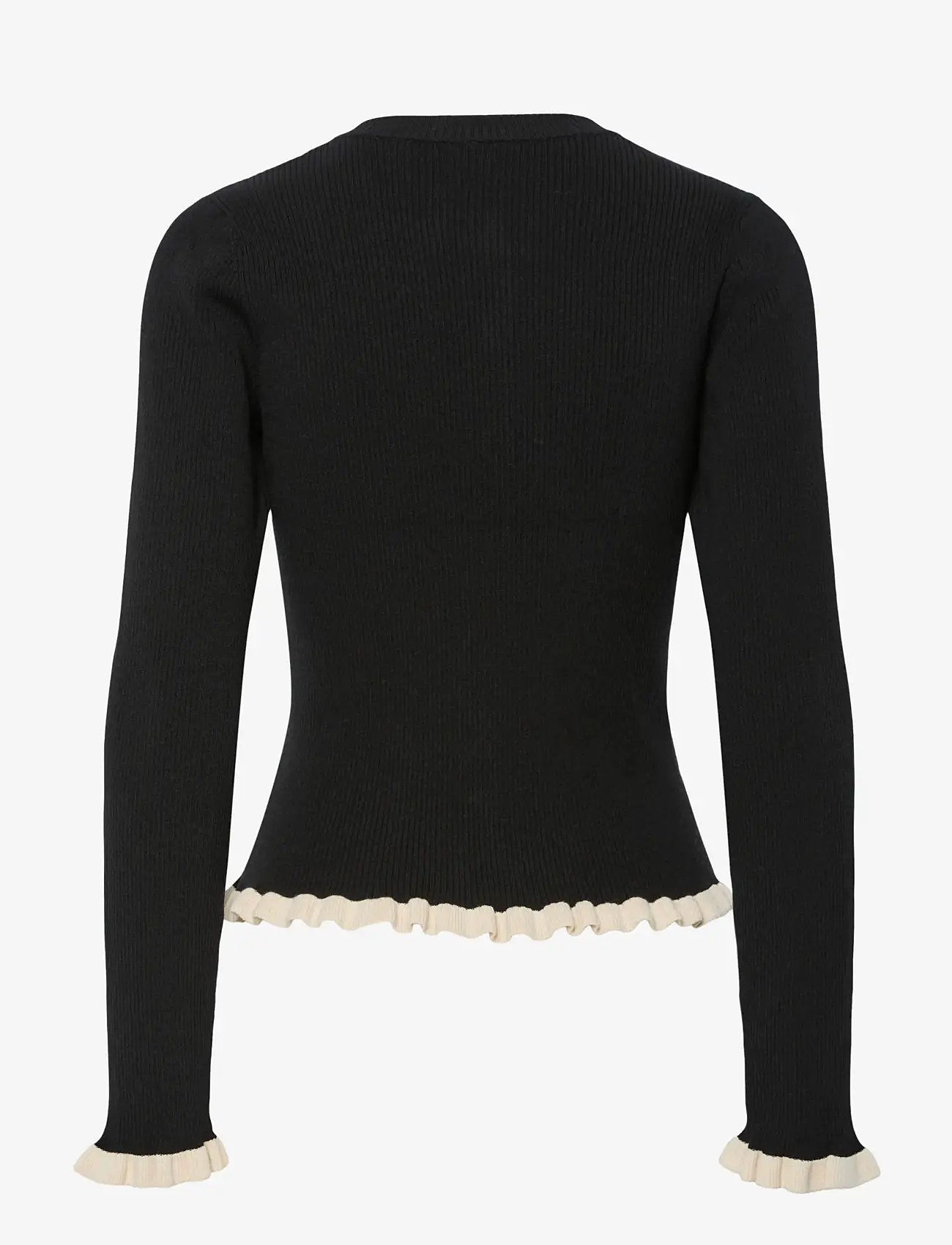 YAS - YASFLOMA LS KNIT PULLOVER S. - cardigans - black - 2