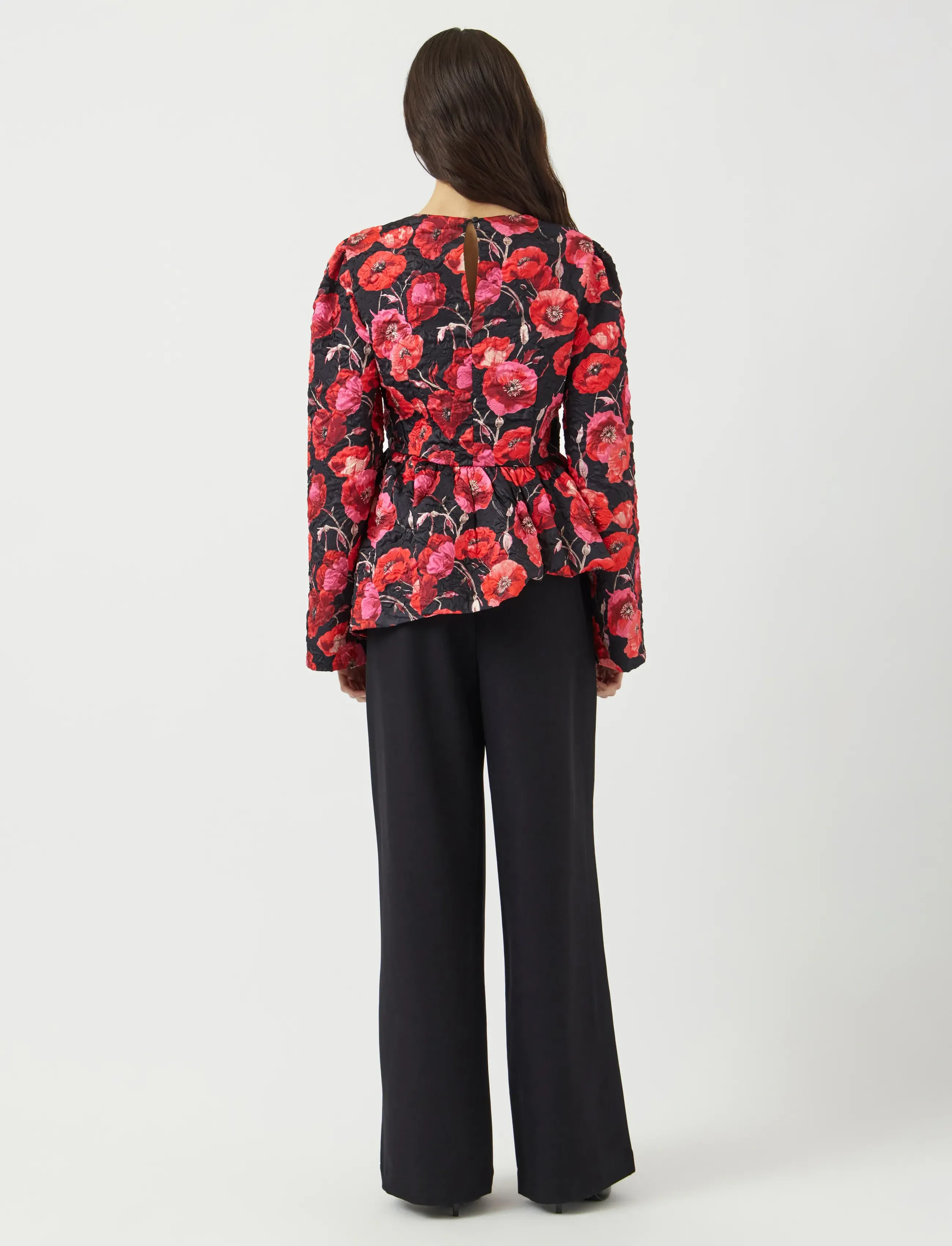 YAS - YASPOPPINA LS TOP - SHOW - festtoppe - black - 3