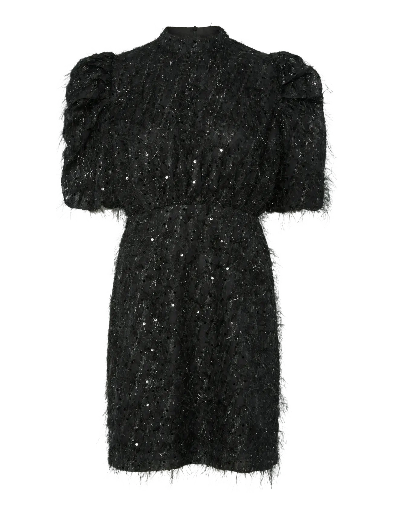 YAS ilza 2/4 Sequin Dress Noos, 38, Dresses, Schwarz - Short Dress, Frauen