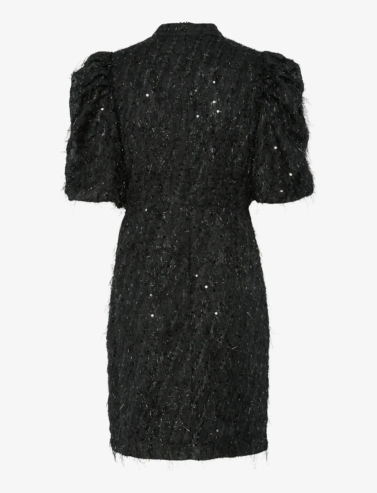 YAS - YASILZA 2/4 SEQUIN DRESS - SHOW - litterkleidid - black - 1