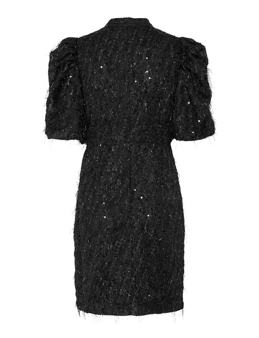 YAS - YASILZA 2/4 SEQUIN DRESS - SHOW - pailletkjoler - black - 1