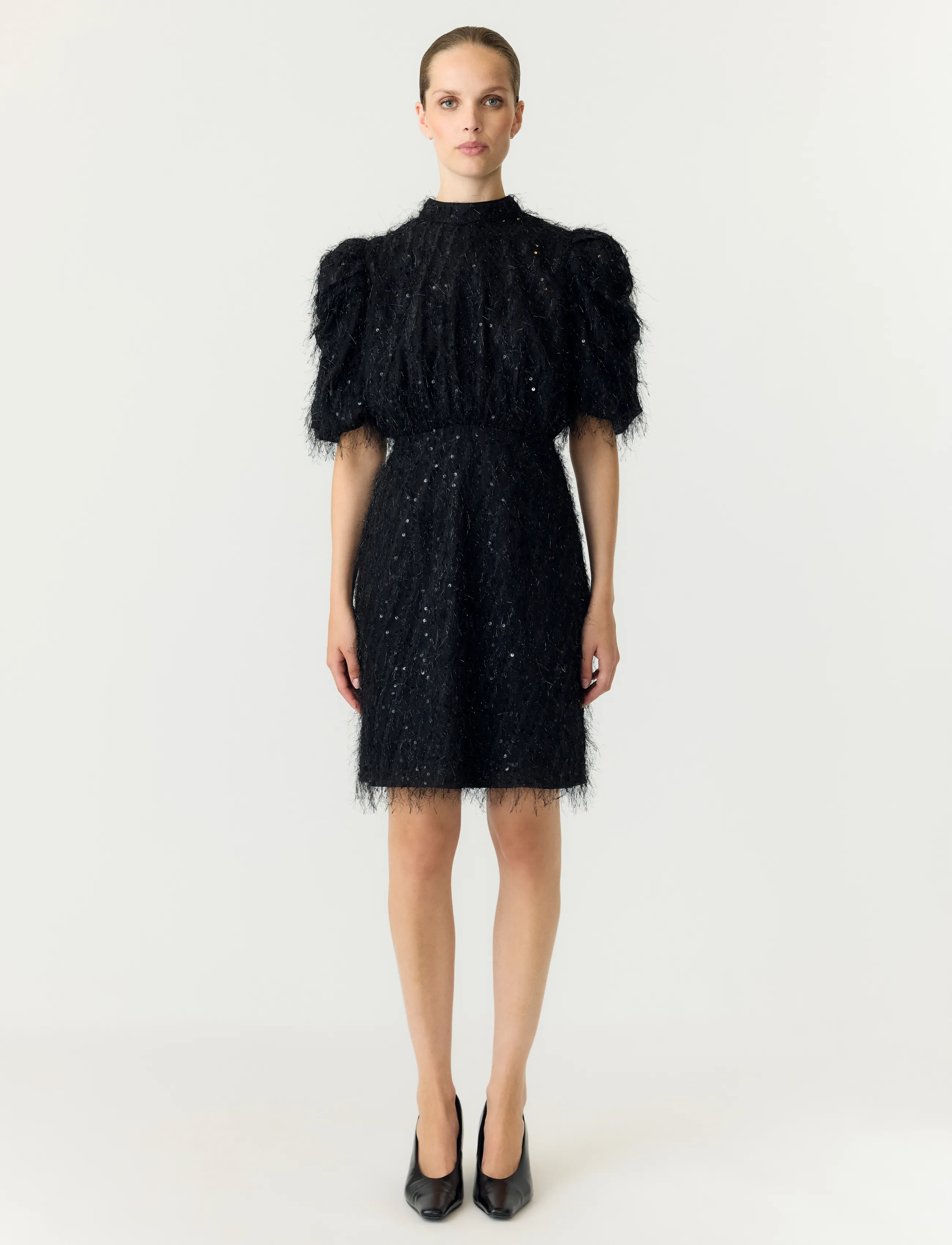 YAS YASILZA 2/4 SEQUIN DRESS NOOS - Naiste pidulikud riided - BLACK / black