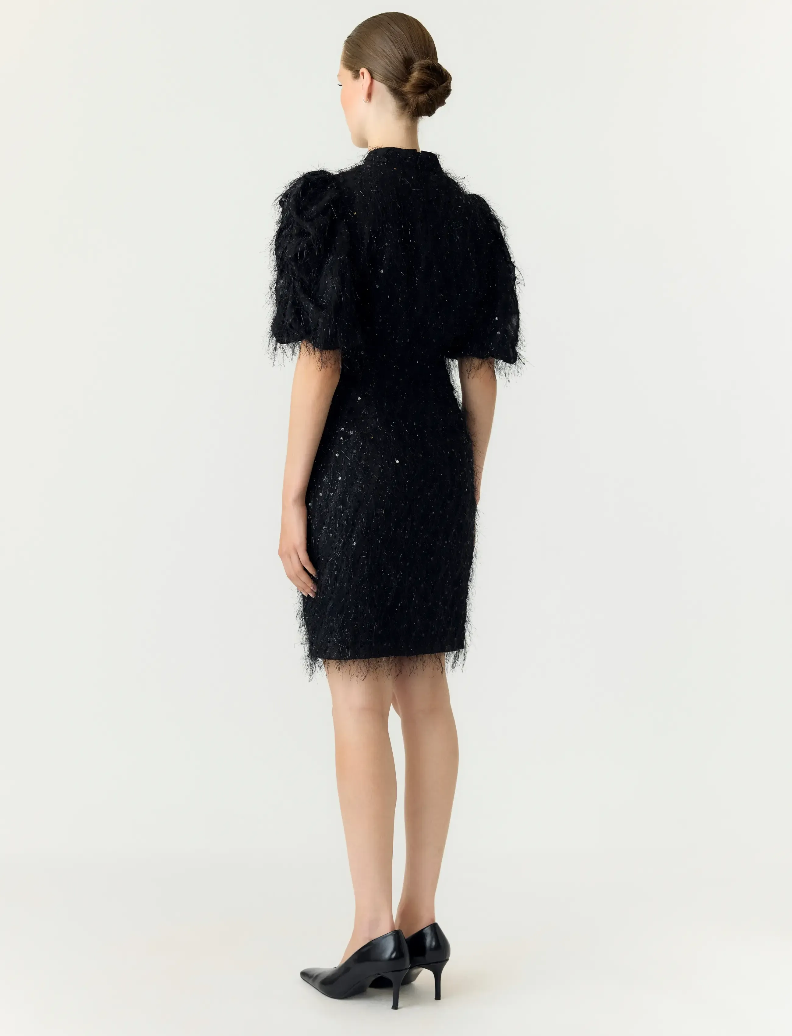 YAS - YASILZA 2/4 SEQUIN DRESS NOOS - festmode zu outlet-preisen - black - 3