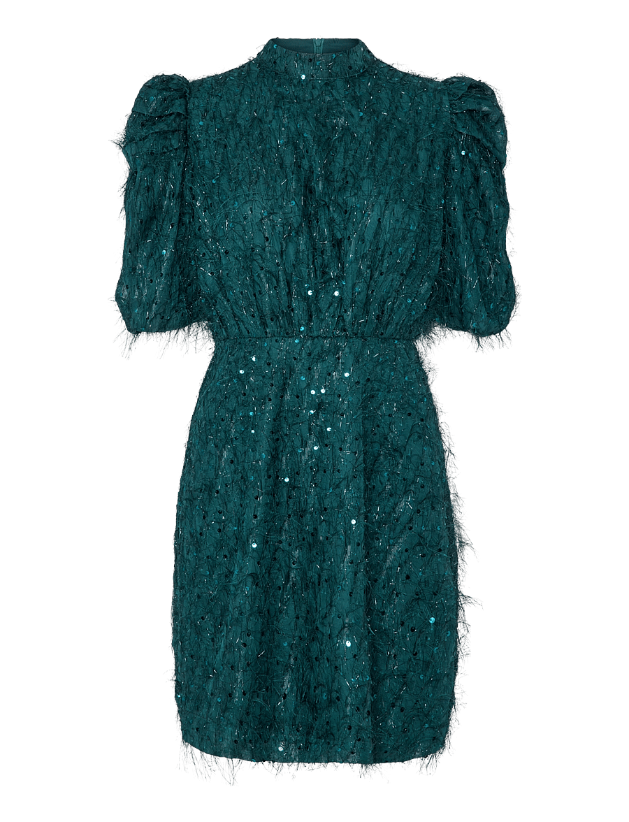 YAS - YASILZA 2/4 SEQUIN DRESS NOOS - paillettenkleider - ponderosa pine - 0