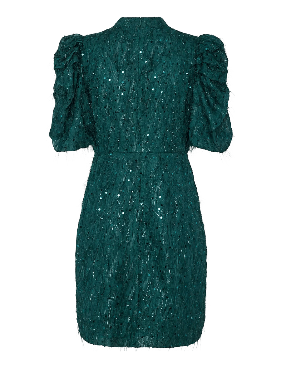 YAS - YASILZA 2/4 SEQUIN DRESS - SHOW - pailletkjoler - ponderosa pine - 1