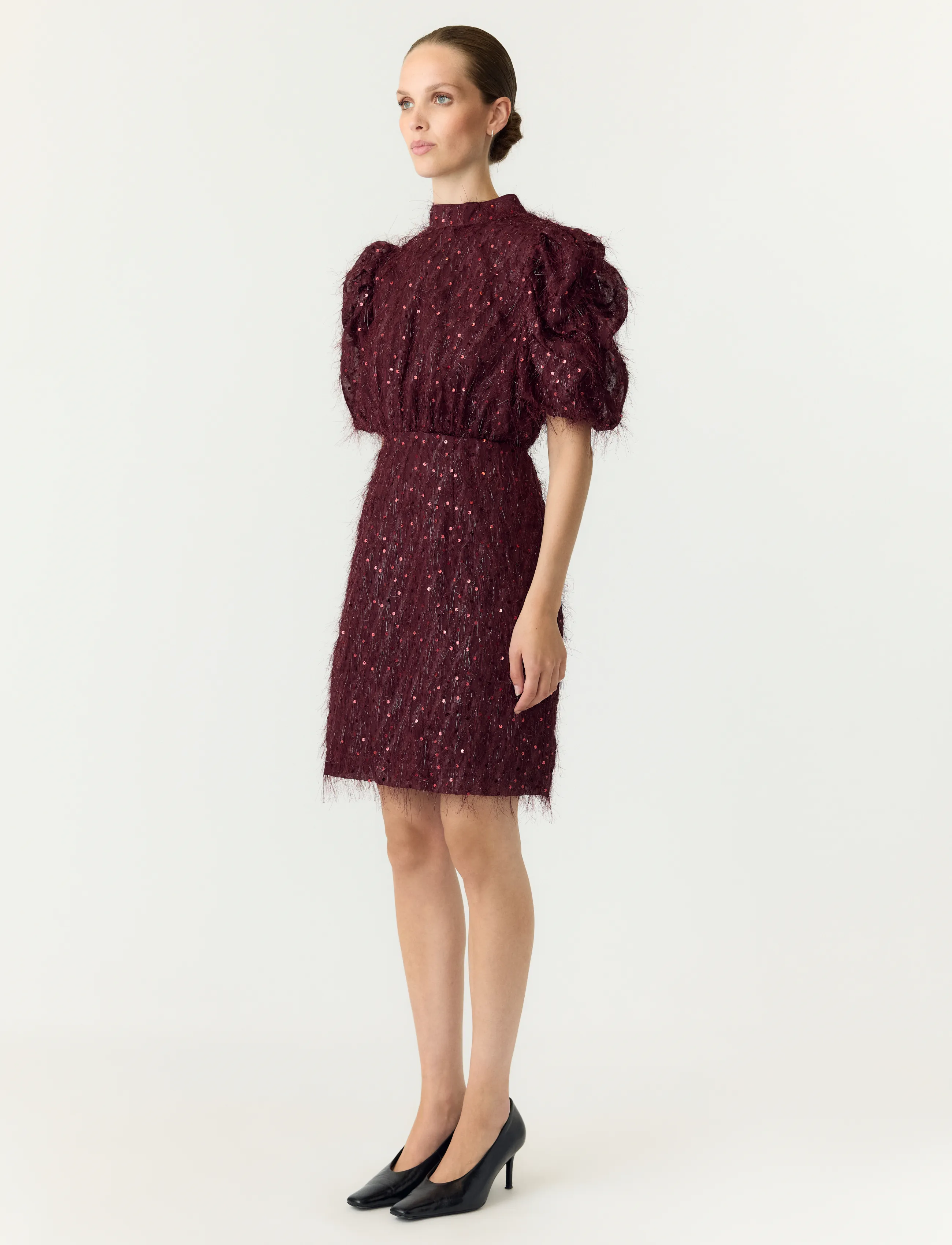 YAS - YASILZA 2/4 SEQUIN DRESS NOOS - festmode zu outlet-preisen - port royale - 3