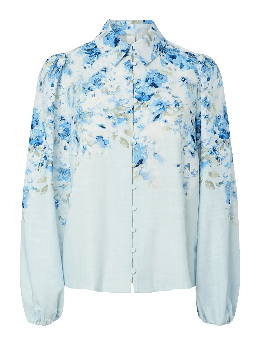 YAS - YASCLEO LS SHIRT - EX - langärmlige hemden - skyway - 0