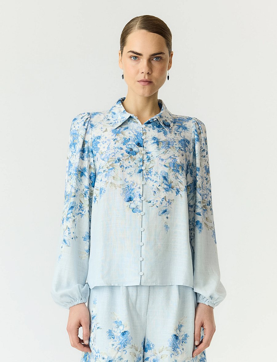 YAS - YASCLEO LS SHIRT - EX - langärmlige hemden - skyway - 0